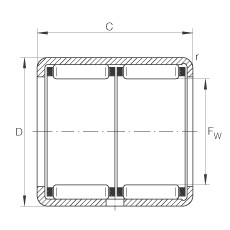 Bearing HK2538-ZW INA