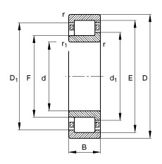 Bearing NJ424-M1 FAG