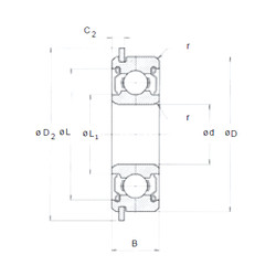 Bearing 608ZZNRSD06 NMB