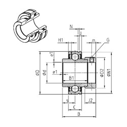 Bearing CEX210-30 SNR