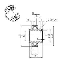 Bearing CUC209-27 SNR