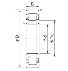 Bearing NUP 422 NACHI