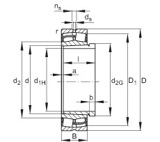 Bearing 24172-E1-K30 + AH24172-H FAG