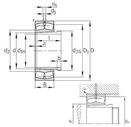Bearing 24140-B-K30+AH24140 FAG
