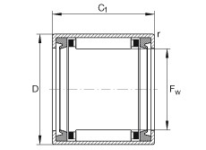 Bearing HK4520-2RS INA