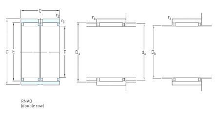 Bearing RNAO60x78x40 SKF
