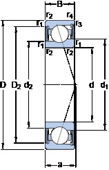 Bearing S71905 CE/HCP4A SKF
