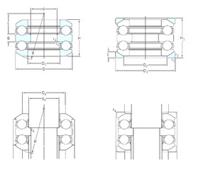 Bearing 54306+U306 SKF