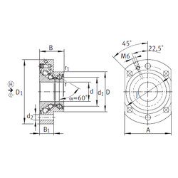 Bearing DKLFA2590-2RS INA