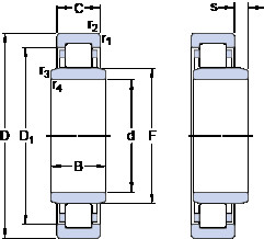 Bearing NUB 210 ECP SKF