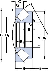 Bearing 29492 EM SKF