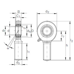 Bearing GAR 40 DO-2RS INA