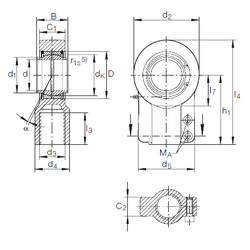 Bearing GIHN-K 70 LO INA