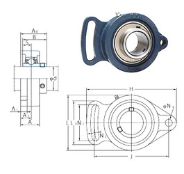 Bearing UCFA211-35 FYH