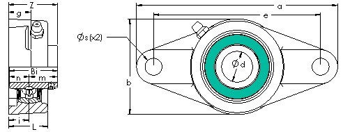 Bearing UCFL 218-56 AST