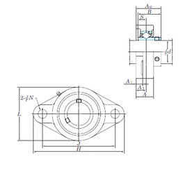 Bearing UCFLX08-24 KOYO