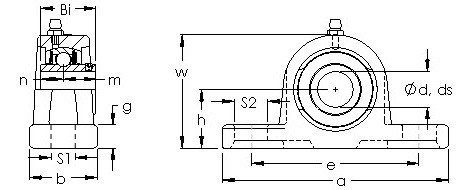 Bearing UCP 217 AST