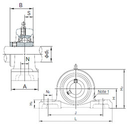 Bearing UCPX20 NACHI