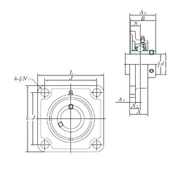 Bearing UCSF205H1S6 KOYO