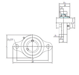 Bearing UCSFL209H1S6 KOYO