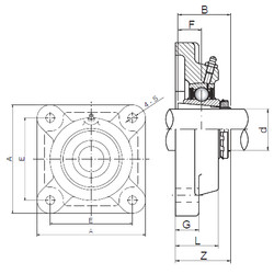 Bearing UKF217 CX