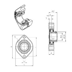 Bearing USFD206 SNR