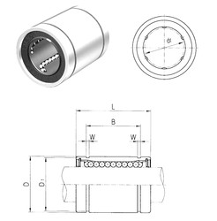 Bearing LM80UU Samick
