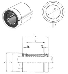 Bearing LME60UUAJ Samick