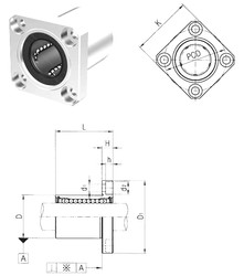 Bearing LMEK25UU Samick