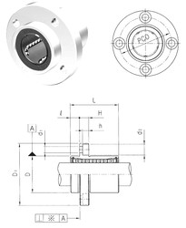Bearing LMFP8UU Samick