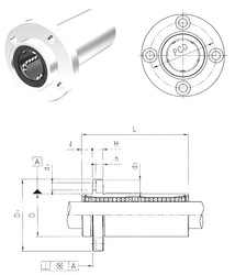 Bearing LMFP6LUU Samick