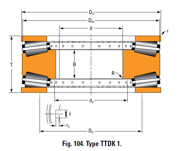 Bearing F21063C Thrust Race Double