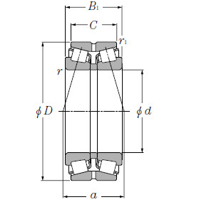 Bearing M262449D/M262410+A