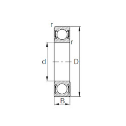 Bearing 6314UU KBC