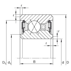 Bearing CSXU100-2RS INA
