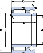 Bearing NKIB 5907 SKF