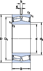 Bearing 24156-2CS5/VT143 SKF