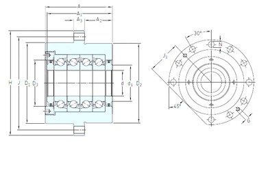 Bearing BSQU 250 TFT SNFA