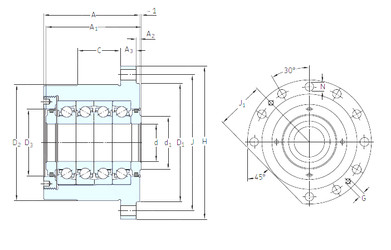 Bearing BSQU 230/1 TFT SNFA