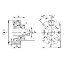 Bearing DKLFA40140-2RS INA