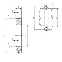 Bearing CRBH 7013 A UU IKO