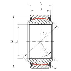 Bearing GE70-UK-2RS INA