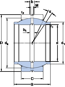 Bearing GEG 63 ES SKF