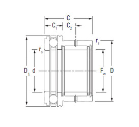 Bearing NAXK25 KOYO