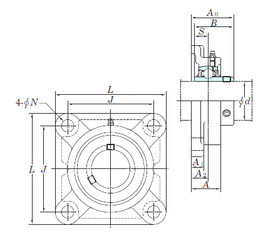 Bearing UCFX17E KOYO