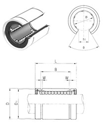 Bearing LME60UUOP Samick