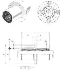 Bearing LMFM40UU Samick