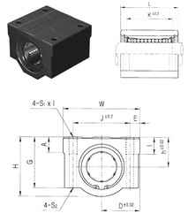 Bearing SCE8-B Samick