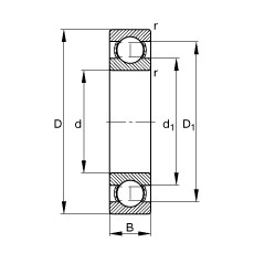 Bearing 61904 FAG #1 image