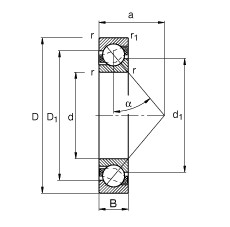 Bearing 71816-B-TVH FAG #1 image